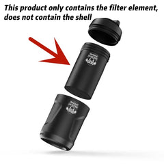Smoke Hunter 2.0 Personal Air Purifier with Replaceable Filter Element Suitable for Travel and Indoor - Discreet Smoker
