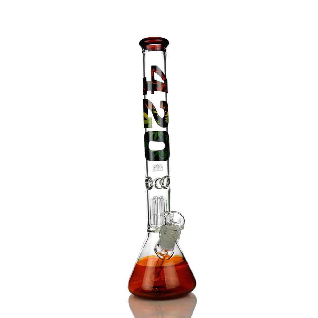420 Glass Beaker Bong Made In Usa - Discreet Smoker