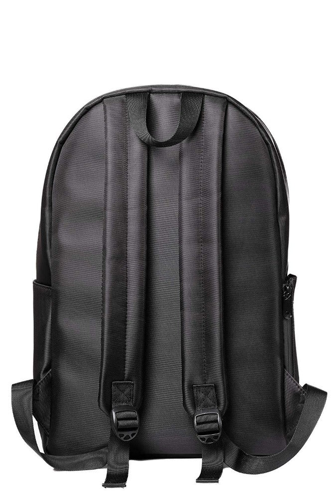 Black Smell Proof Backpack with Lock Back View