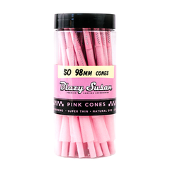 Blazy Susan Pink Paper Cones