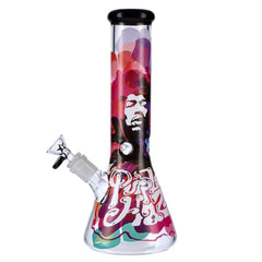 Rock Legends Jimi Rainbow Haze Water Pipe 12 in. - Discreet Smoker