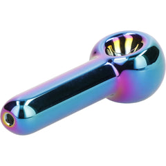 3" Rainbow Prism Fumed Spoon Hand Pipe - Discreet Smoker