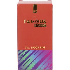 3" Rainbow Prism Fumed Spoon Hand Pipe - Discreet Smoker