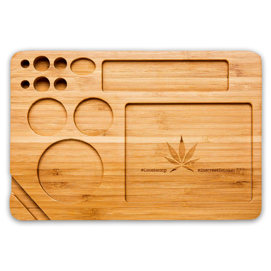 Bamboo Rolling Tray - Discreet Smoker