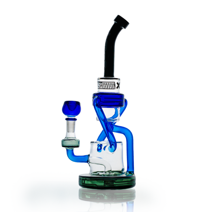 Hemper Cyberpunk XL Recycler Bong, Blue