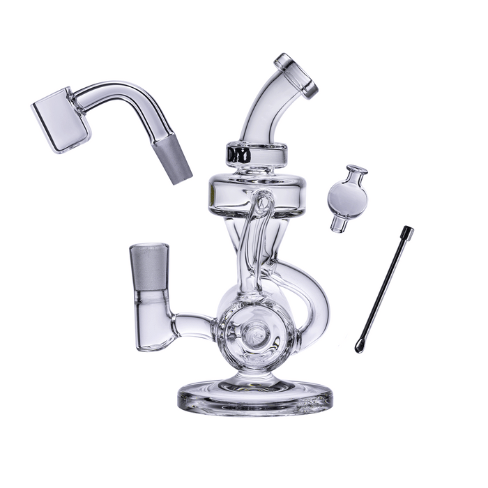 Goody Glass - Drummer Boy Mini Dab Rig 4-Piece Kit, Clear