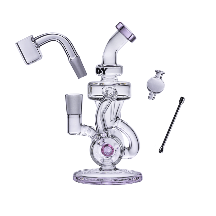 Goody Glass - Drummer Boy Mini Dab Rig 4-Piece Kit, Pink