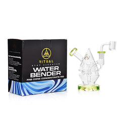 Ritual Smoke - Water Bender Fab Cone Concentrate Rig - Lime Green