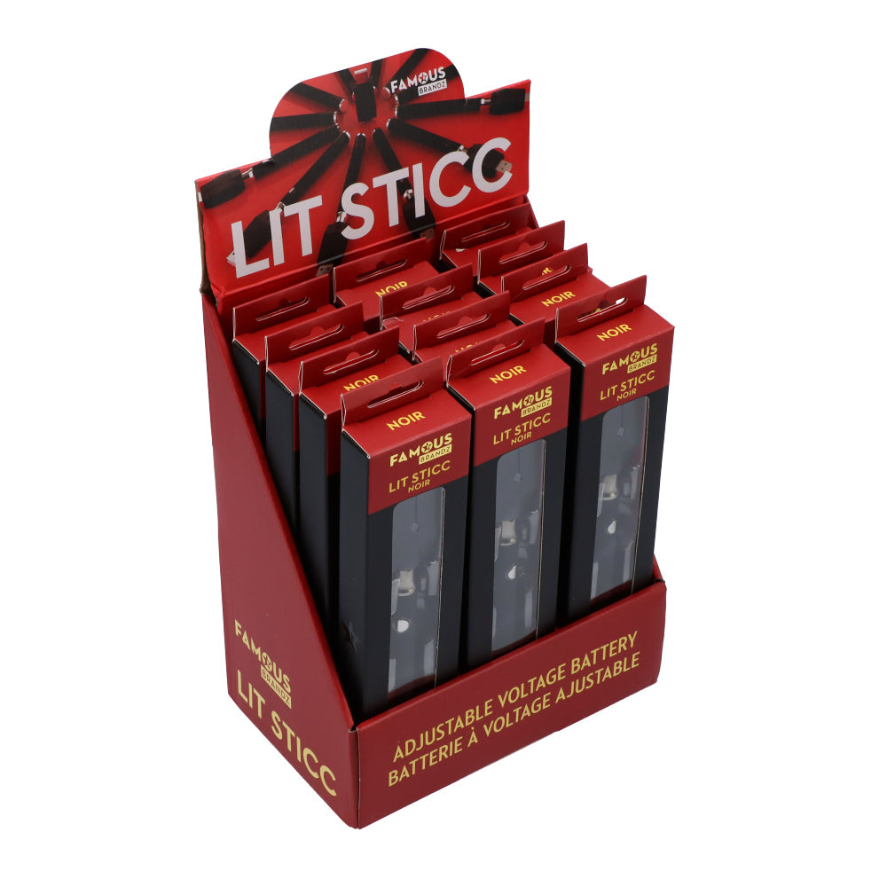 Famous-Lit Sticc Variable Voltage 510 Battery - (12 Pack)