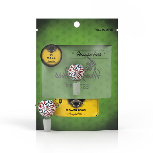 GLASS FLOWER BOWL - Discreet Smoker