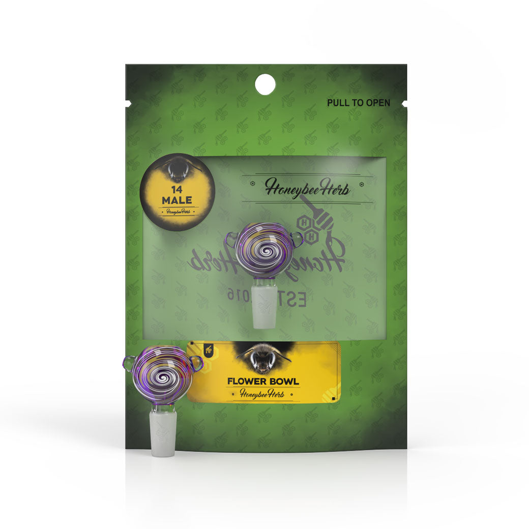 GLASS FLOWER BOWL - Discreet Smoker