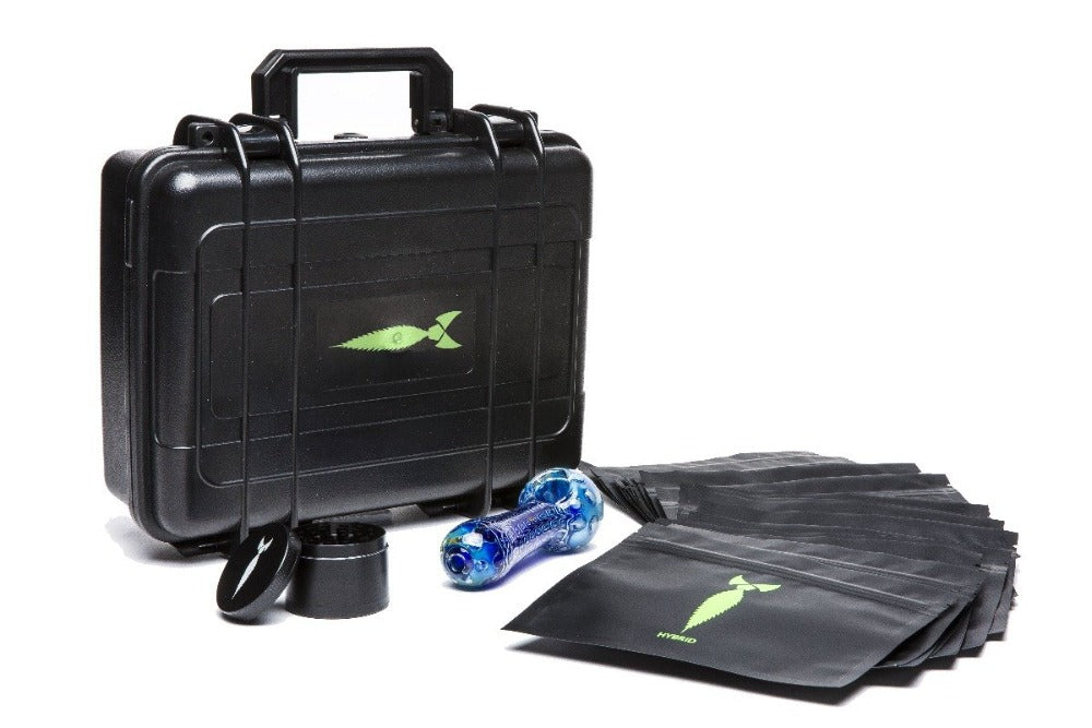 Large Smell Proof Stash Box with Lock - Front View with Contents