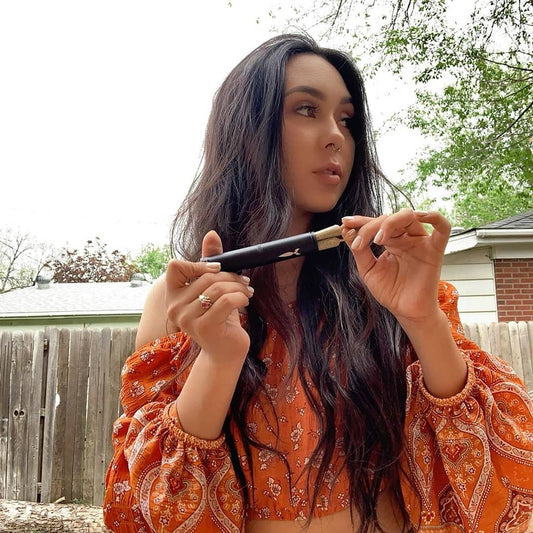 King Size Smell Proof Tube Container - Front View Open With Model