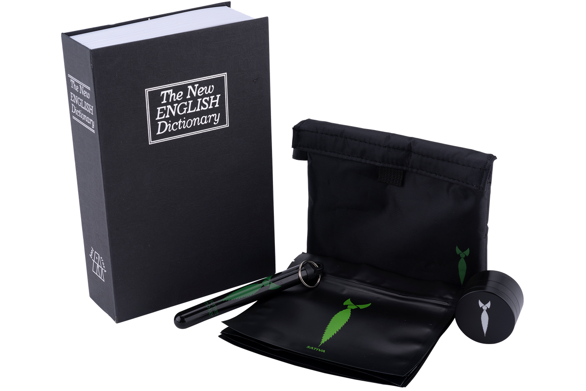 Hidden Smell Proof Stash Book Combo - Discreet Smoker