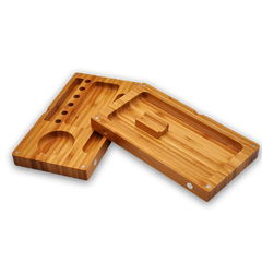 Wood Backflip Magnetic Rolling Tray