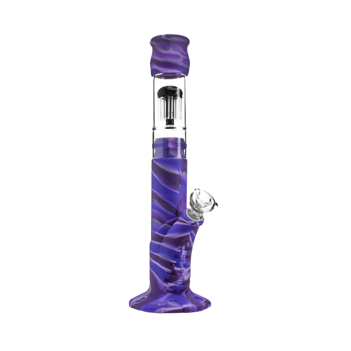 Medusa Customs Silicone Straight Tube w/Percolator, Purple