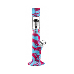 Medusa Customs Silicone Straight Tube w/Percolator - Discreet Smoker