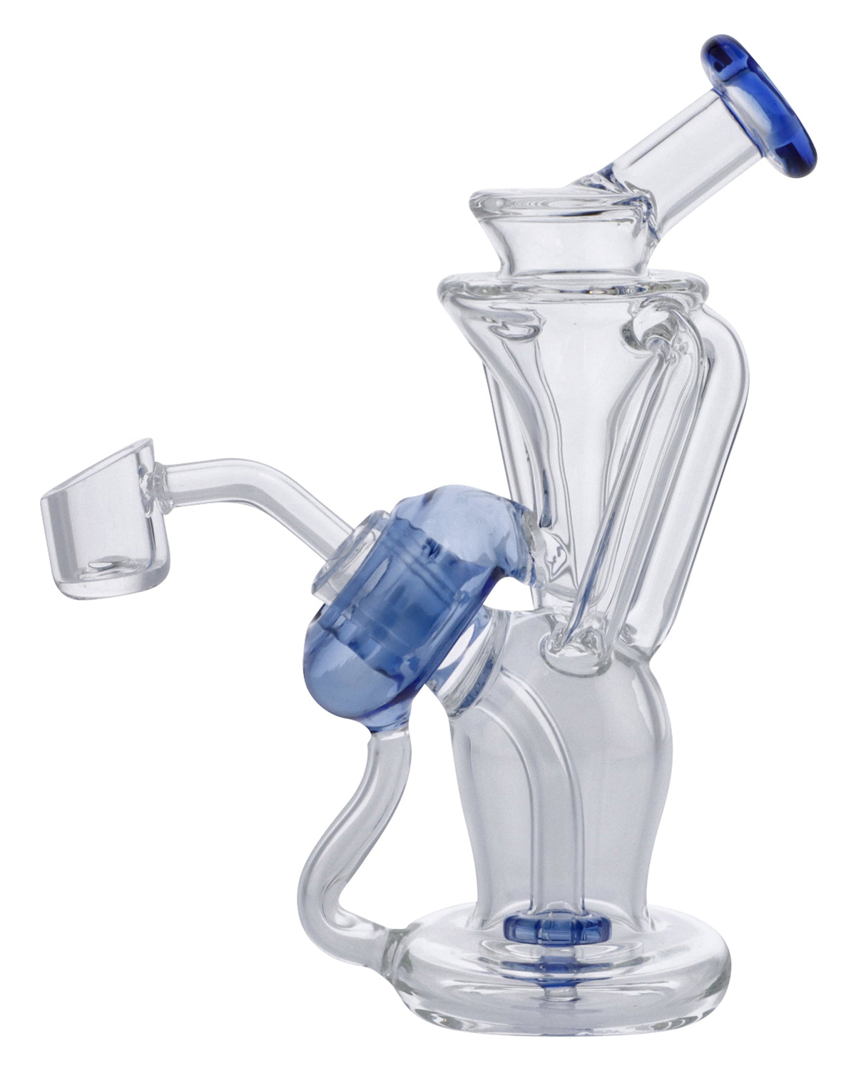 Bent Neck Dab Rig Recycler - Discreet Smoker