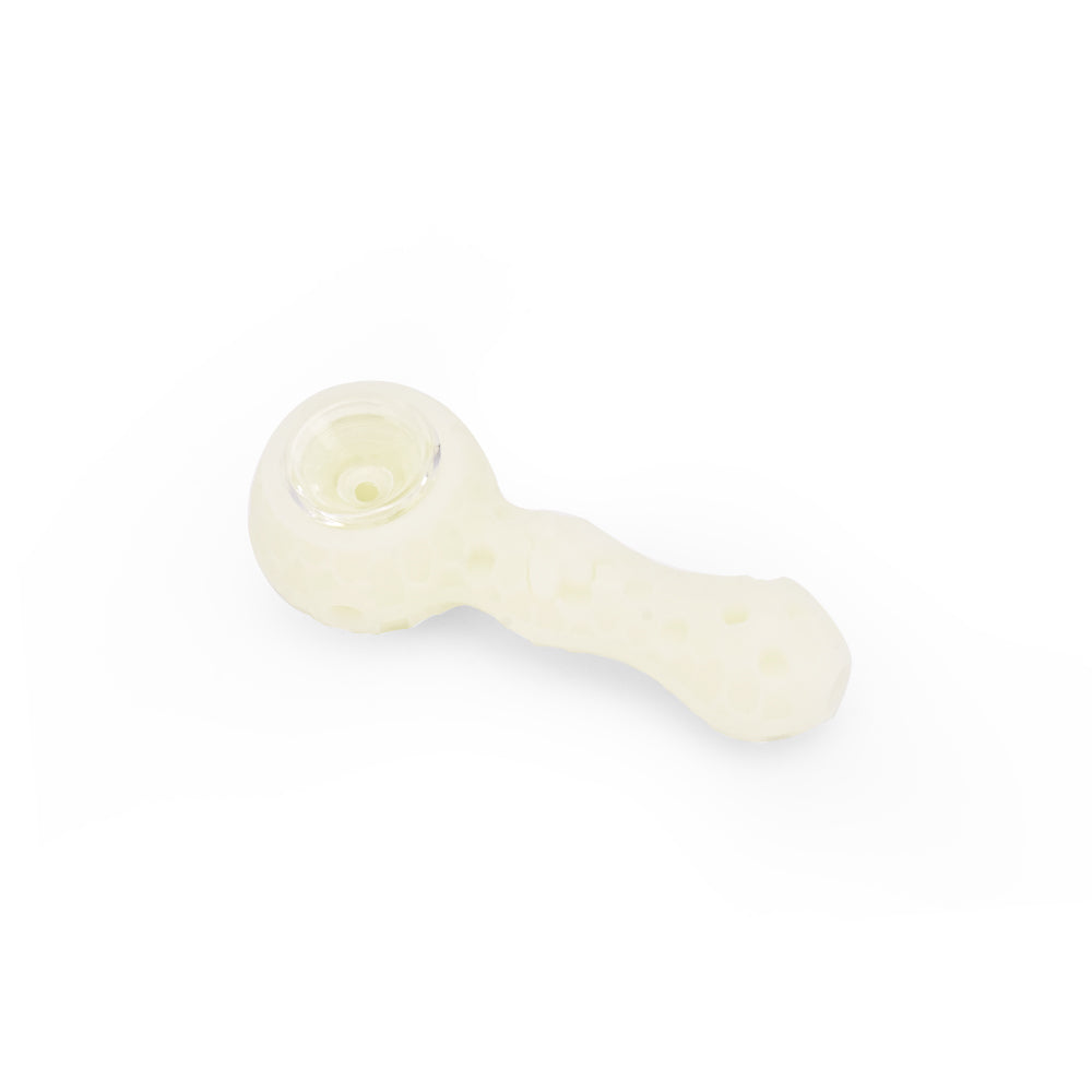 Ritual - 4'' Silicone Spoon Pipe - UV Titanium White - Discreet Smoker