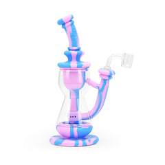 Ritual - 10'' Silicone Deluxe Incycler Dab Rig - Cotton Candy