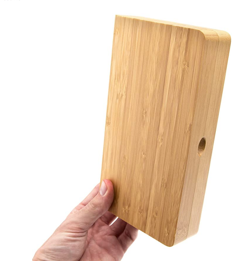 Wood Backflip Magnetic Rolling Tray - Closed View Alternative, bamboo rolling tray, natural bamboo tray, raw bamboo rolling tray, raw rolling tray wood, bamboo tray, inexpensive rolling tray, rolling tray for sale, unique rolling trays, blunt rolling tray, blunt tray, cool rolling tray, small rolling tray, weed rolling tray