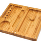 Wood Backflip Magnetic Rolling Tray - Open View Alternative, bamboo rolling tray, natural bamboo tray, raw bamboo rolling tray, raw rolling tray wood, bamboo tray, inexpensive rolling tray, rolling tray for sale, unique rolling trays, blunt rolling tray, blunt tray, cool rolling tray, small rolling tray, weed rolling tray