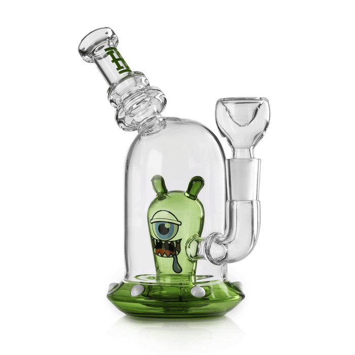 HEMPER - Space Monster Bong 7", Green