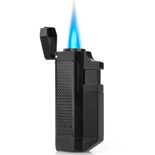 Portable Black Triple Jet Dab Torch lighter - Discreet Smoker