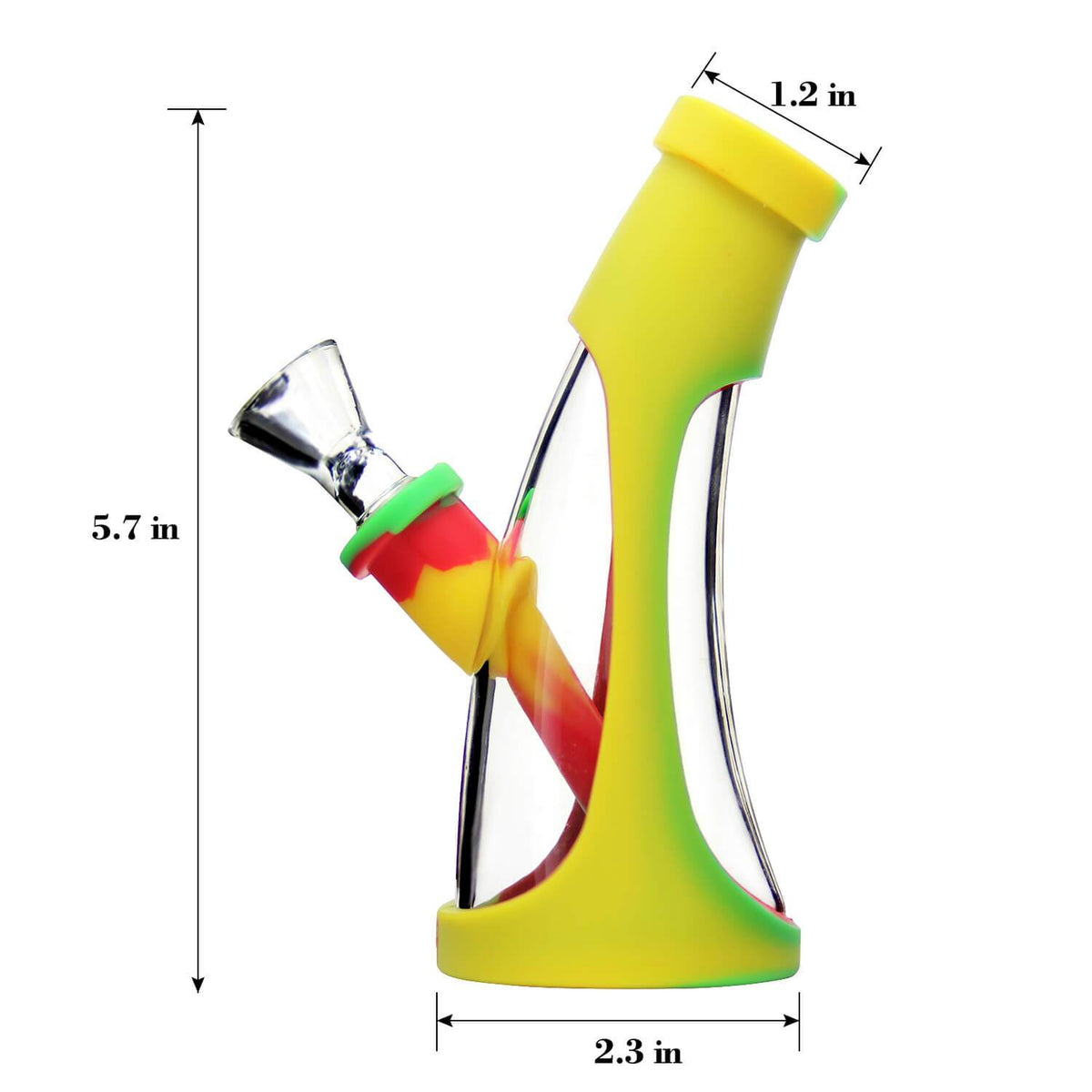 Silicone Glass Mini Horn - Discreet Smoker