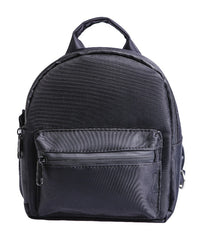 Black Smell Proof Mini Backpack - Front View