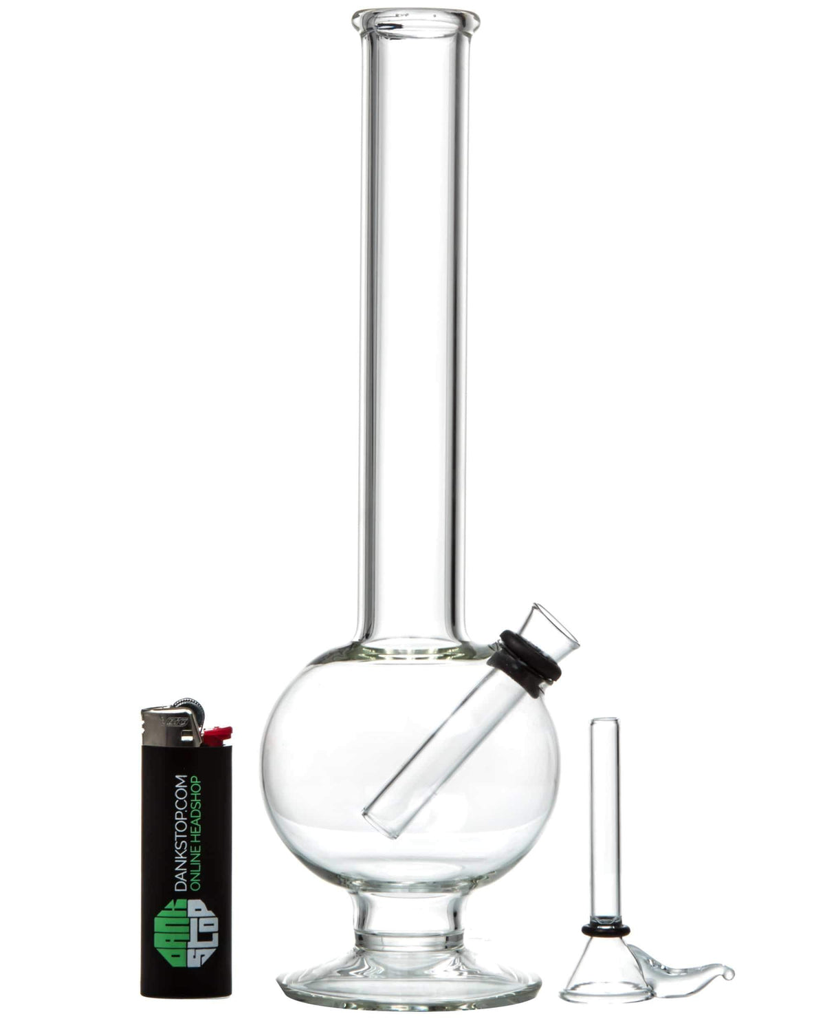 11" Glass Bubble Bong w/ Rubber Grommet - Discreet Smoker