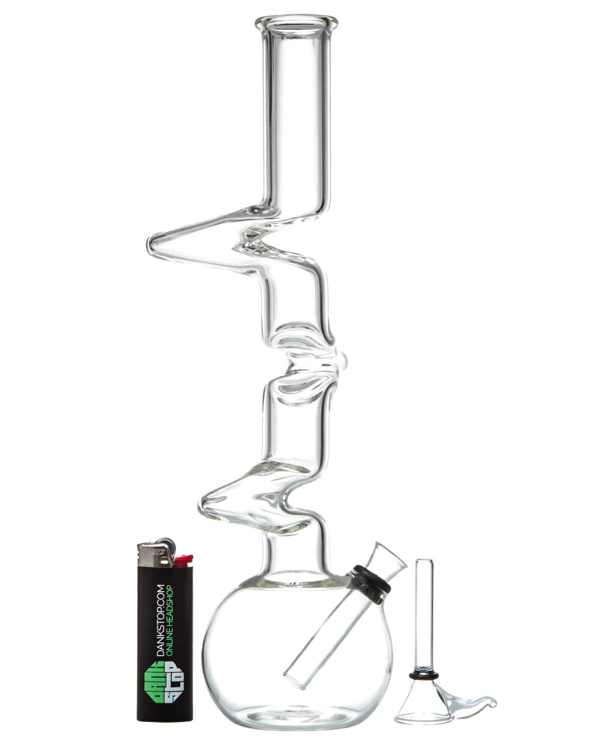 12" Zig-Zag Beaker Bong - Discreet Smoker