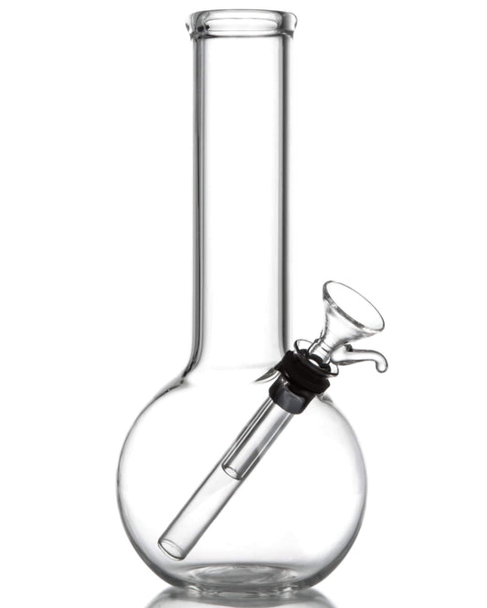 Clear Glass Basic Water Pipe - Discreet Smoker