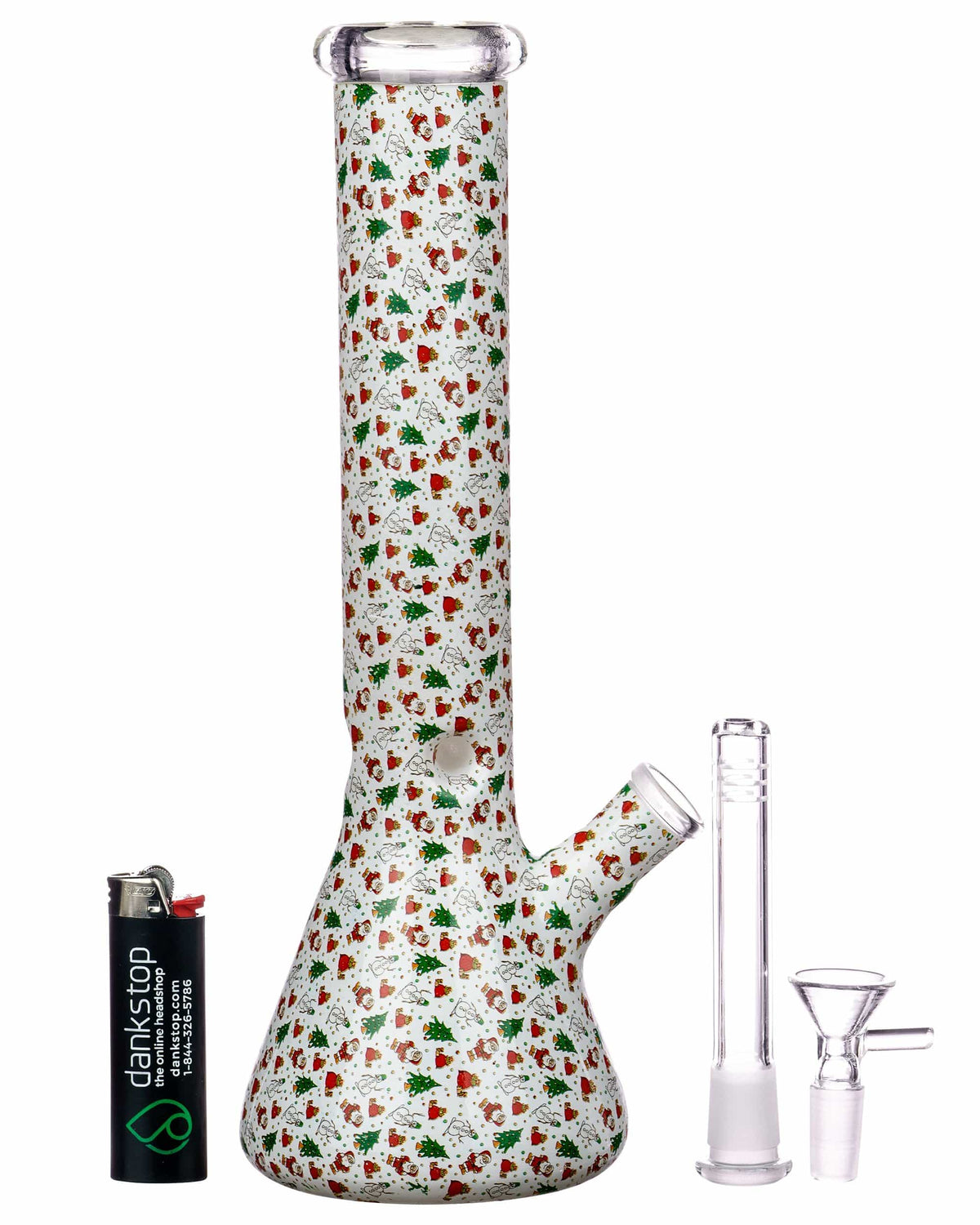 Holiday Wrapped Beaker Bong - Discreet Smoker