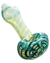 Raked Face Spiral Fumed Spoon Pipe - Discreet Smoker