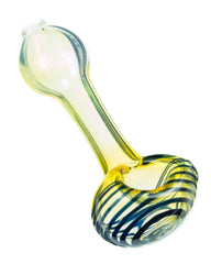 Spiral Face Fumed Mini Spoon Pipe - Discreet Smoker