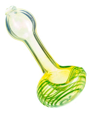Spiral Face Fumed Mini Spoon Pipe - Discreet Smoker