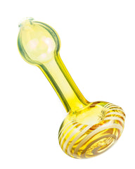 Spiral Face Fumed Mini Spoon Pipe - Discreet Smoker