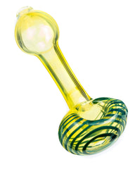 Spiral Face Fumed Mini Spoon Pipe - Discreet Smoker
