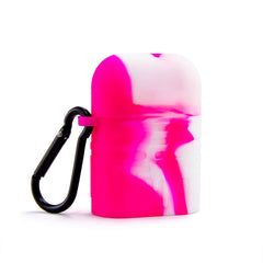 Silicone Dugout One Hitter Set Pink - Discreet Smoker