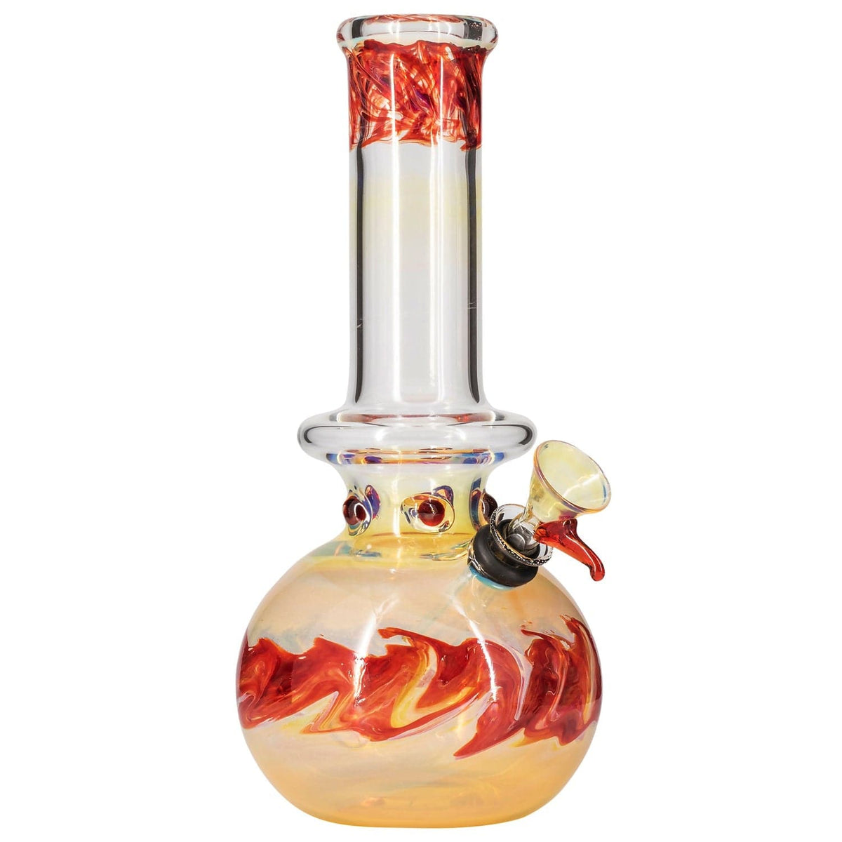 Raked Fumed Bubble Beaker Bong - Discreet Smoker