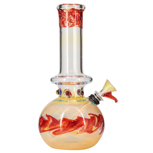 Raked Fumed Bubble Beaker Bong - Discreet Smoker