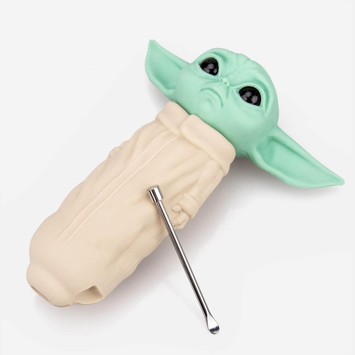 Baby Yoda Portable Silicone Hand Pipe - Discreet Smoker
