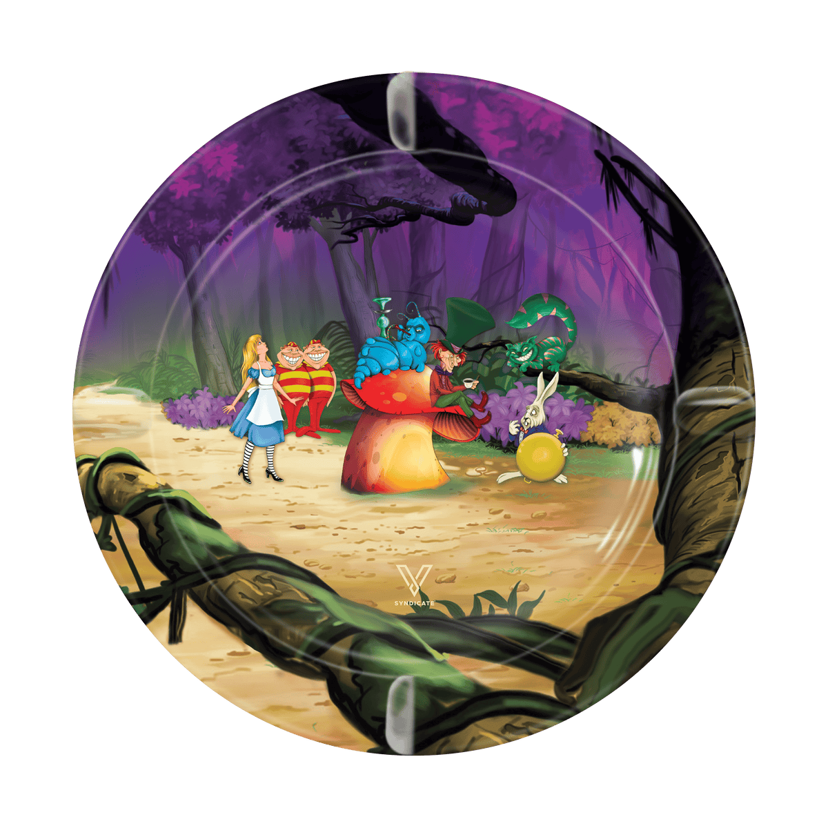 Alice Mushroom Blazin' Ashtray Metal - Discreet Smoker