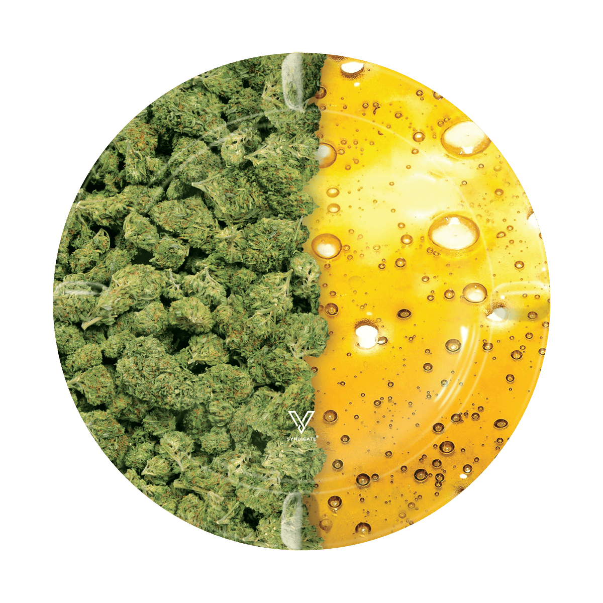 Oil and Buds Blazin' Ashtray Metal - Discreet Smoker