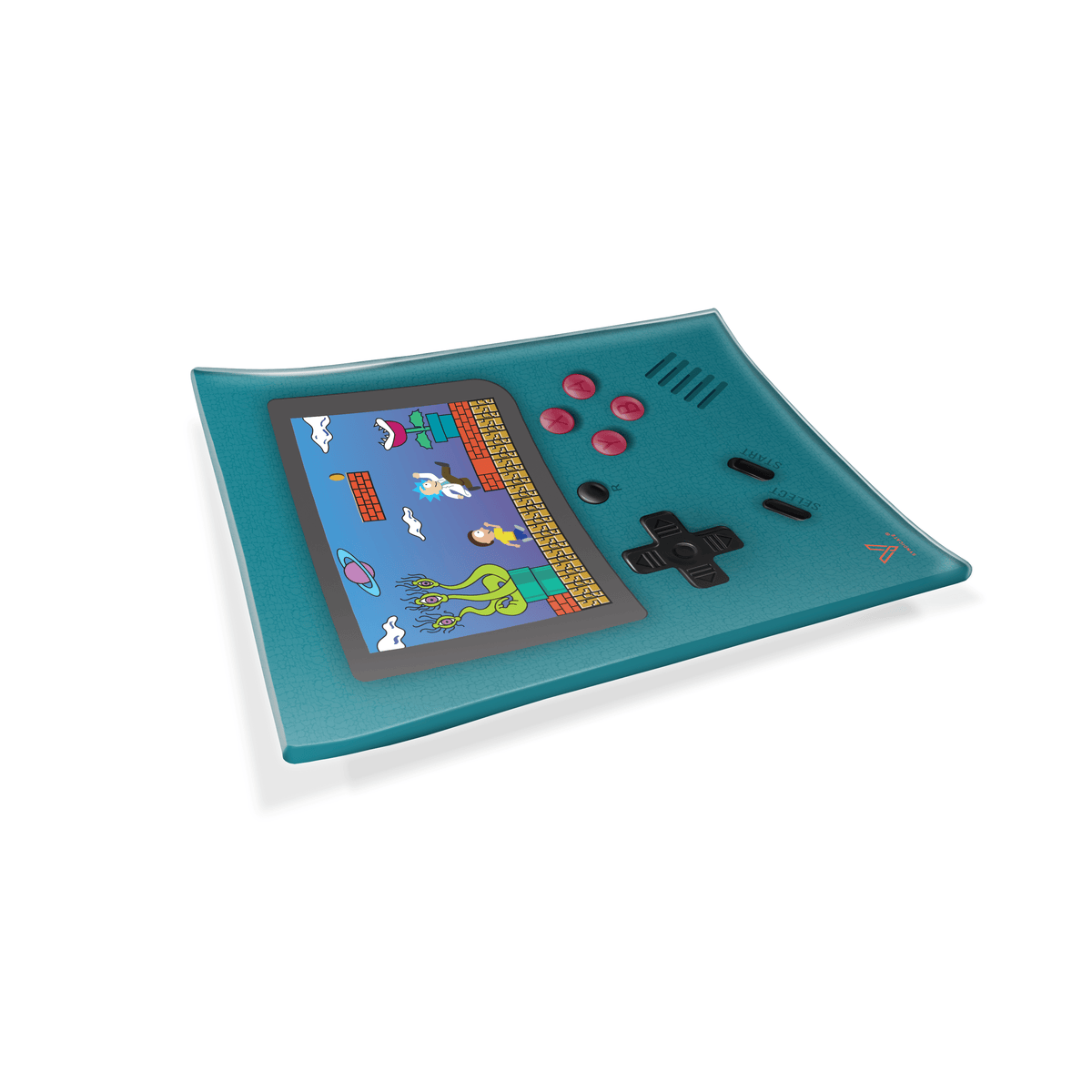 Game Head Glass Rollin' Tray - Discreet Smoker