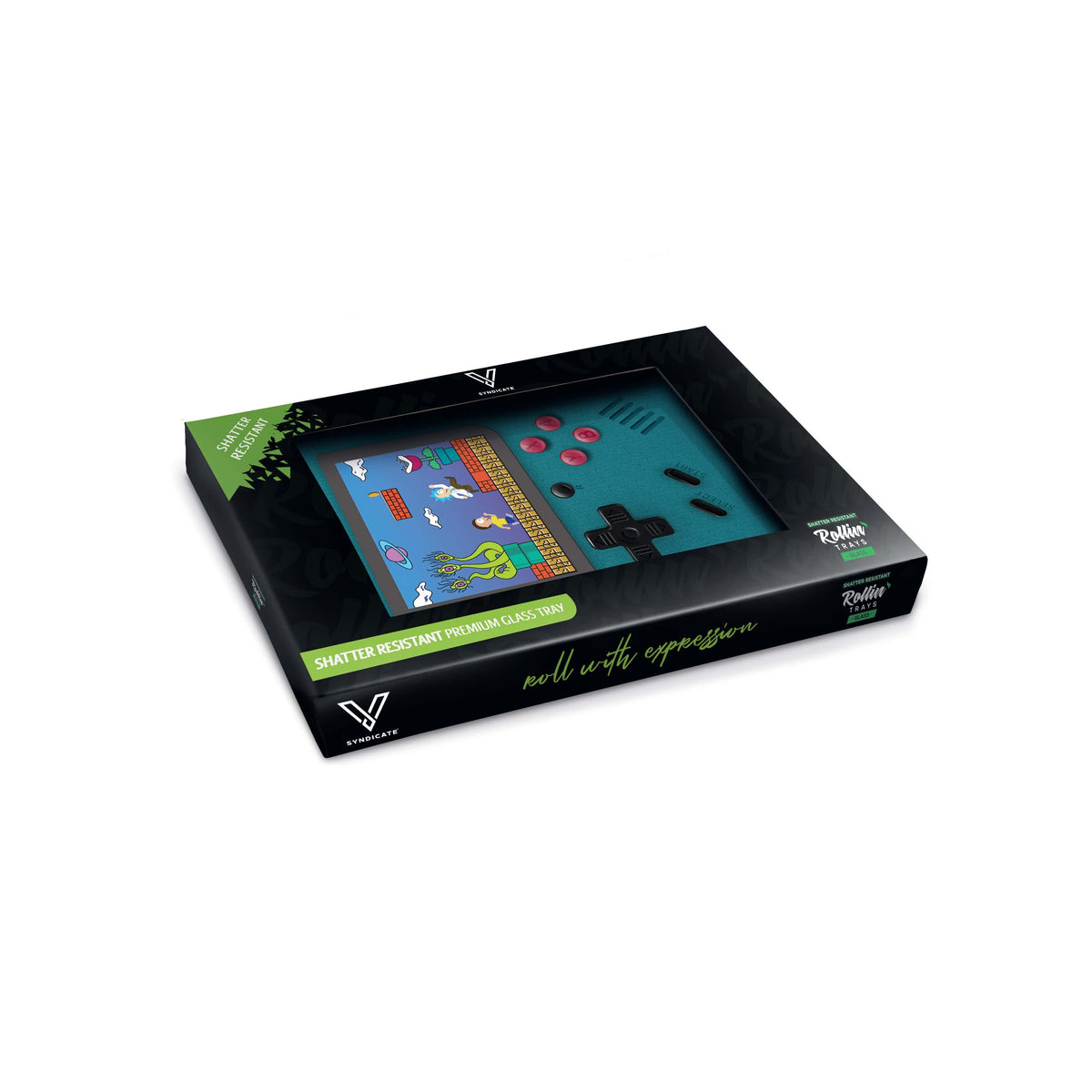 Game Head Glass Rollin' Tray - Discreet Smoker