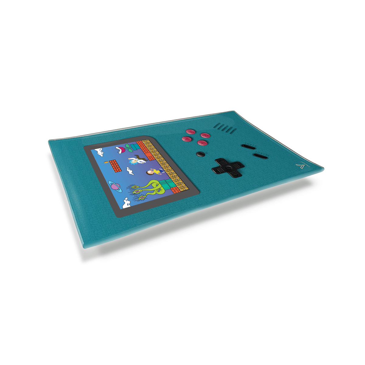 Game Head Glass Rollin' Tray - Discreet Smoker