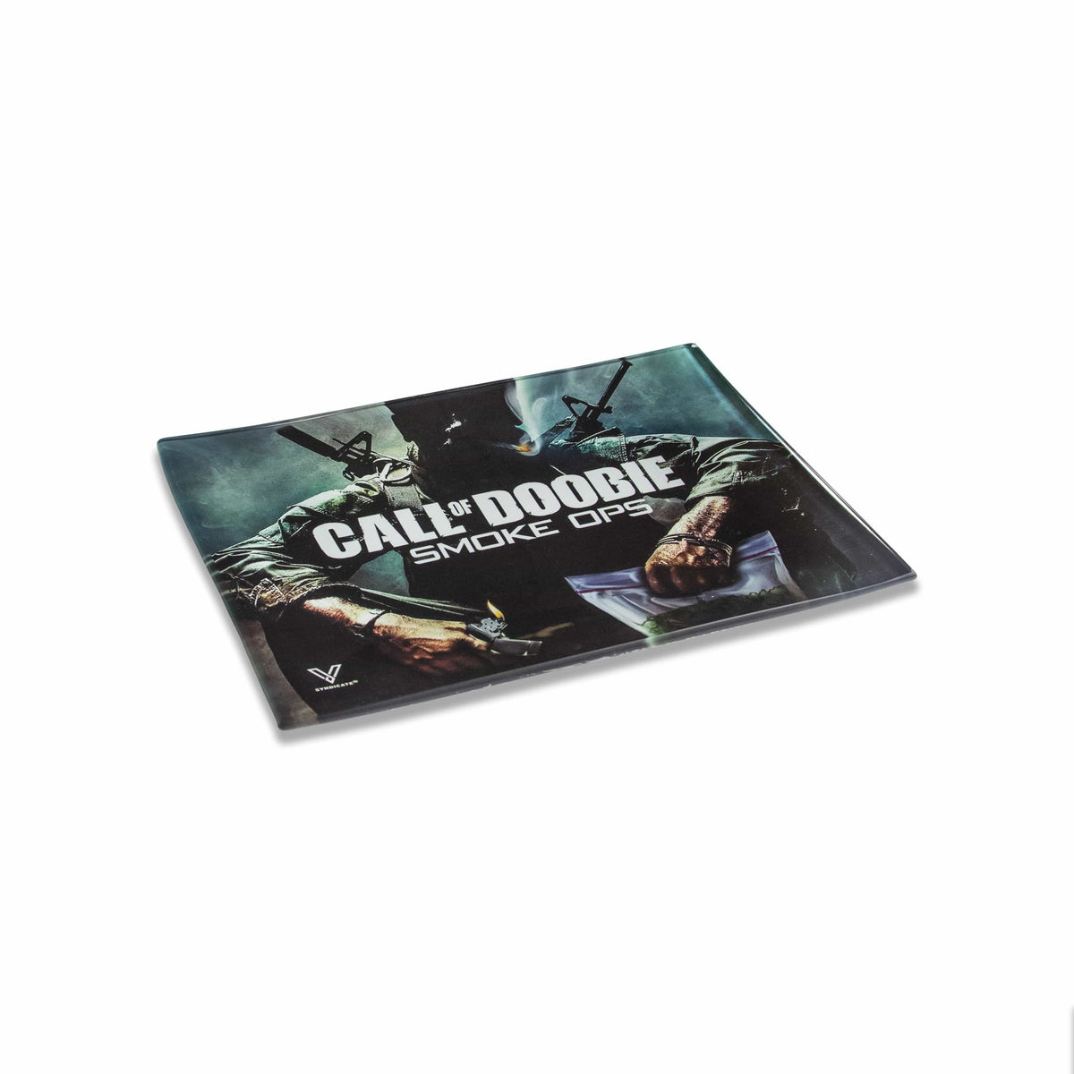 Call of Doobie Glass Rollin' Tray - Discreet Smoker