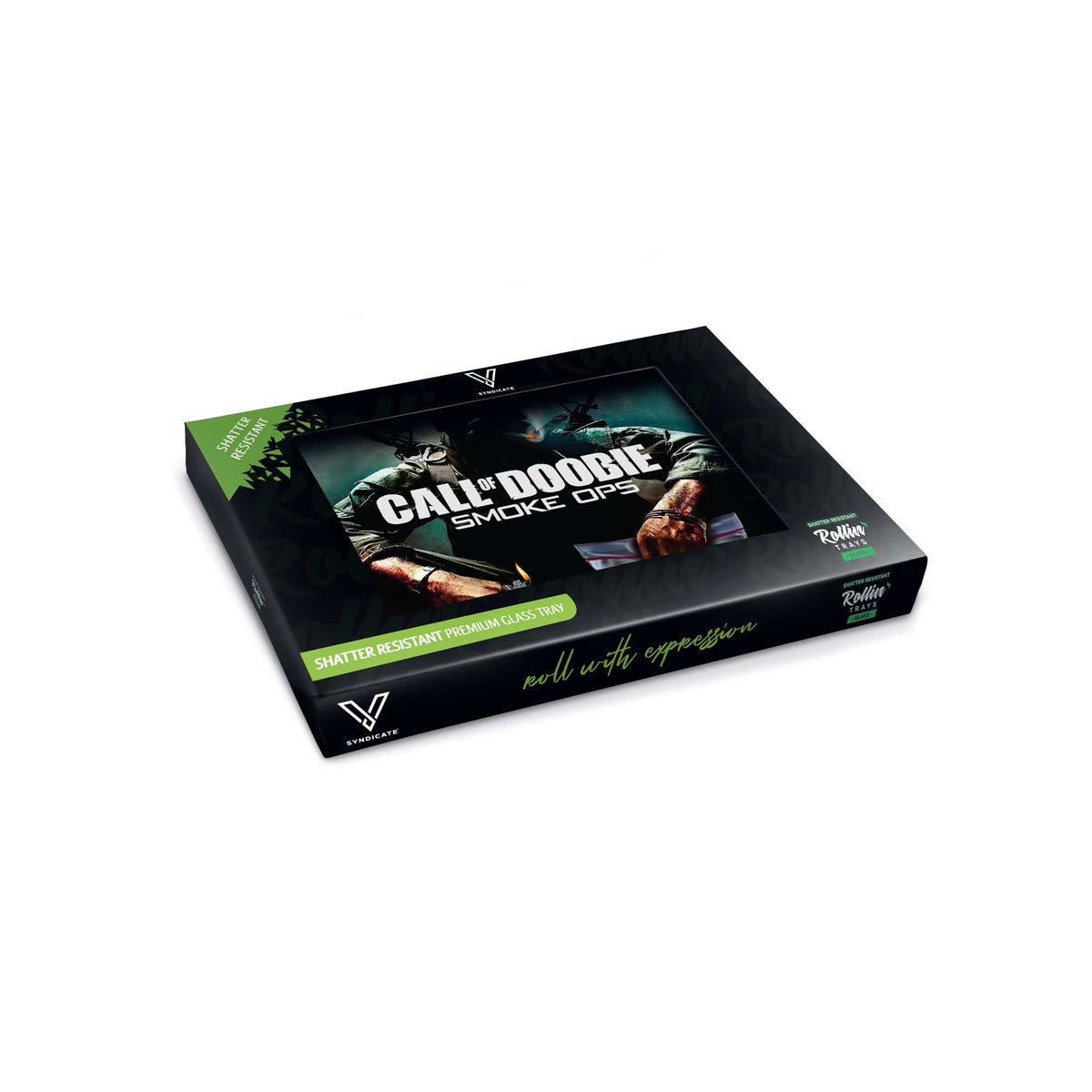 Call of Doobie Glass Rollin' Tray - Discreet Smoker